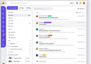 Admin Dashboard Email Page Web UI Template