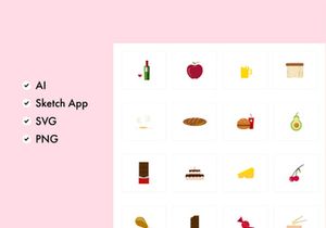 Food Color Icons