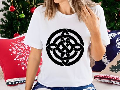 Celtic Knot Symbol in Circle