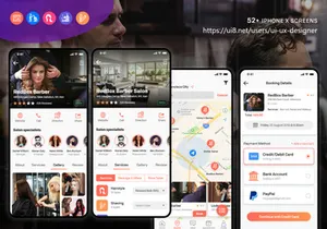 Barber Salon UI Kit