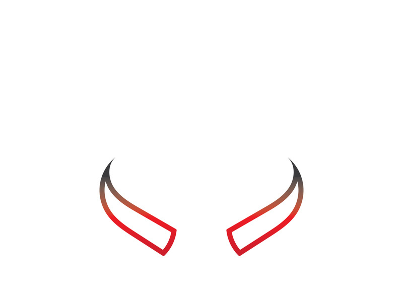 Devil horn Vector icon design illustration Template