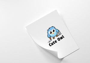 Cute Owls Learn - Logo Template