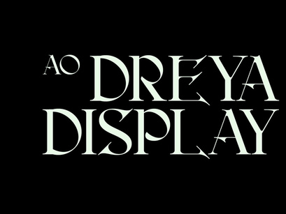 AO Dreya - Display Font