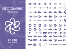 Arrows Icons, Infographic, Web and Apps