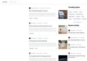 Blook blogging application