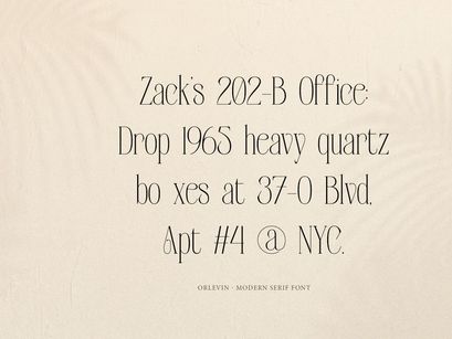 Orlevin | New Modern Serif