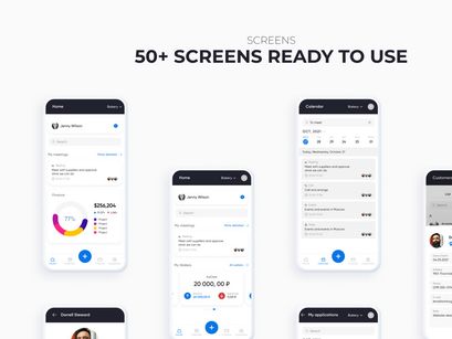 Finance - Responsive Web Application Kit Figma and Photoshop