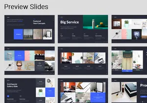 LORAN - Animated Keynote Business Presentation Template (Blue)