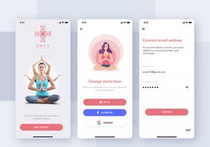 Yoga Fitness App UI Kit