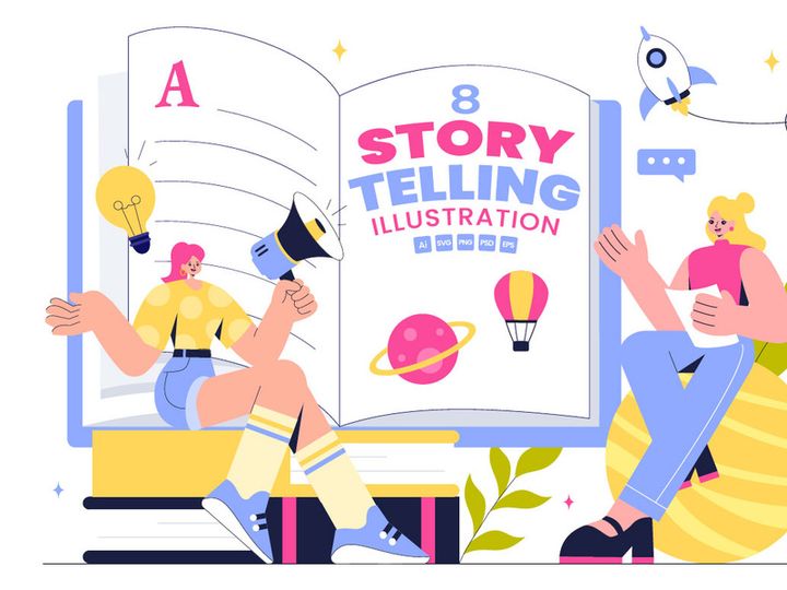 8 Creative Storytelling Process Illustration