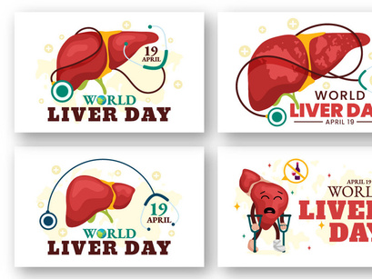 13 World Liver Day Illustration