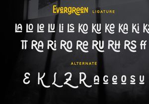 Evergreen - Display Font
