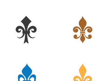 Fleur de lis vector icon design preview picture