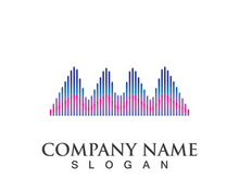 Sound waves set vector illustration icon design