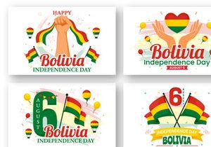 14 Bolivia Independence Day Illustration