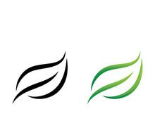 Ecology icon green leaf vector illustration design