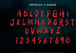 Spooky And Dreadful - Brush Font