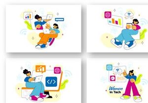 10 Women In Tech Illustration