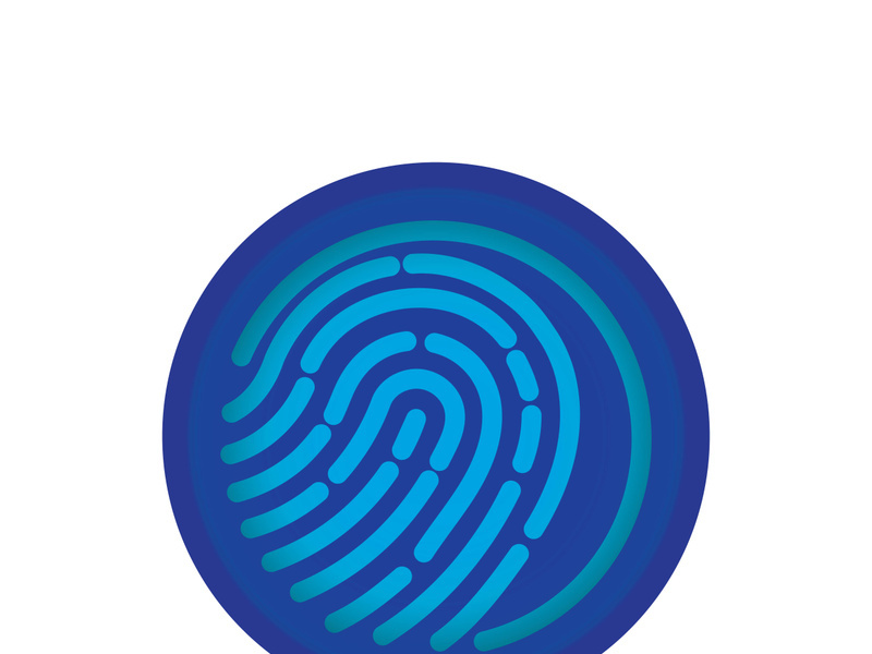 Fingerprint logo vector illustration icon template design