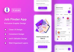 Job Finder App UI Kits