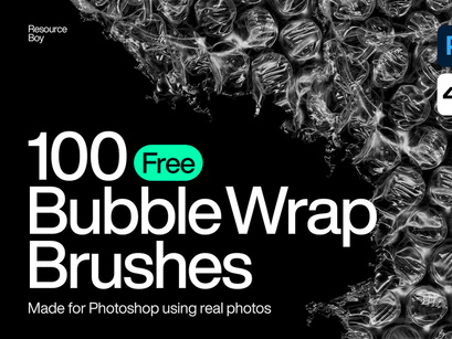 100 Free Bubble Wrap Photoshop Brushes