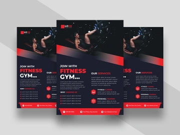 Fitness Gym Promotion Flyer Template Ver-2 preview picture