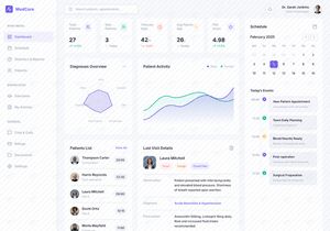 Modern Healthcare Dashboard UI – Clean & Minimal SaaS Design
