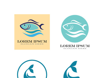 Fish logo template. Creative vector symbol preview picture