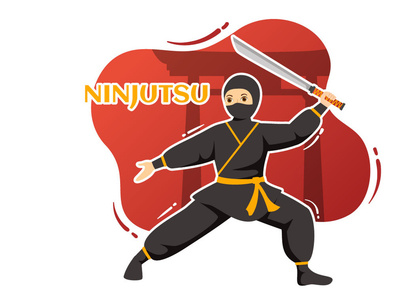 8 Ninjutsu Ninja Shinobi Illustration