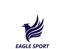 Eagle wing logo design vector image template