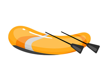 Boat flat vector illustration preview picture