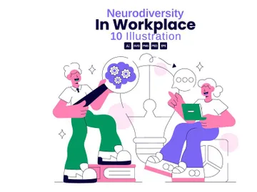 10 Neurodiversity in Workplace Illustration preview picture