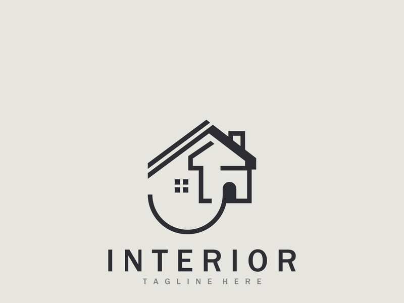 Home Interior logo building design template architecture unique styles