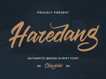 Haredang - Bold Script Font preview picture