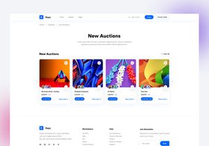 NFT's Auction  Page UI Kit