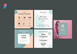 Instagram Multipurpose Templates, Clothing, Marketing, Blog, Quote, Quiz, Photo