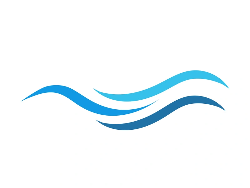 Water wave icon vector