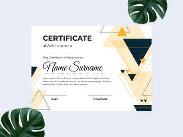 Modern certificate design template preview picture