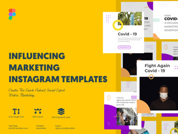 influencing Marketing Instagram Templates preview picture