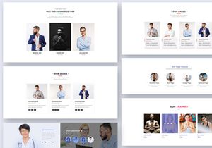 28 Team Blocks Widgets for Web UI Kit