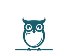 Owl logo icon design animal and simple business abstract vector
