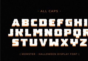 Momster - Halloween Display Font