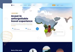 Travel Website Landing Page