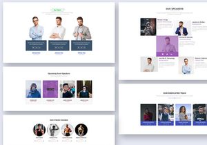 28 Team Blocks Widgets for Web UI Kit