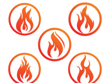 Fire flame vector illustration design