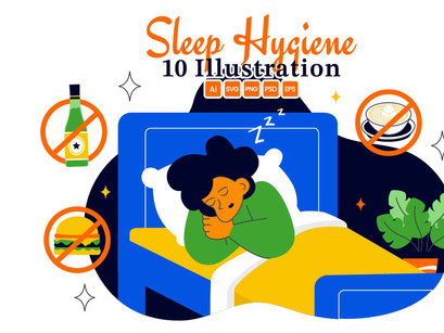 10 Sleep Hygiene Illustration
