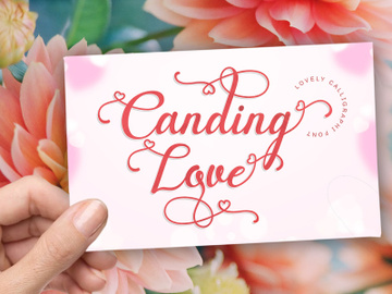 Canding Love - Script Font preview picture