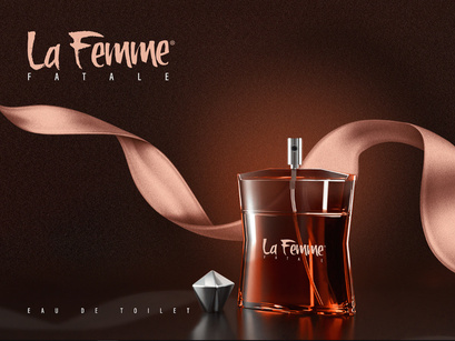 Free Perfume Bottle Mock Up