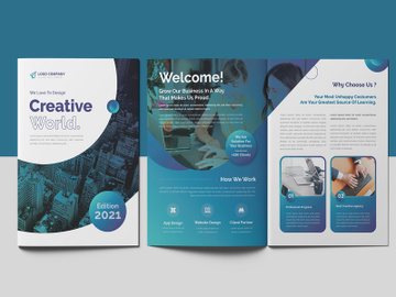 Corporate Bifold Brochure Template preview picture