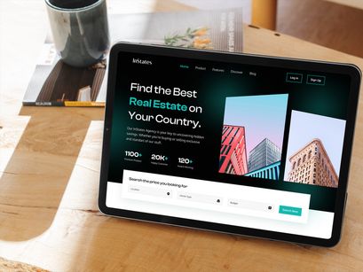 InState - Real Estate Landing Page Design